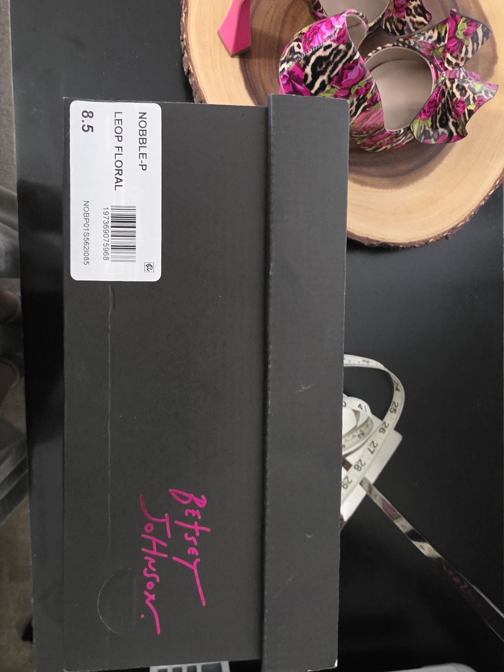 Betsey Johnson Pink Floral Leopard Bow Pointed Toe Heels - Picture 9 of 9